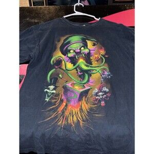 Vintage Insane Clown Posse Graphic Hardcore RAP T-Shirt Black Mens Large Y2K